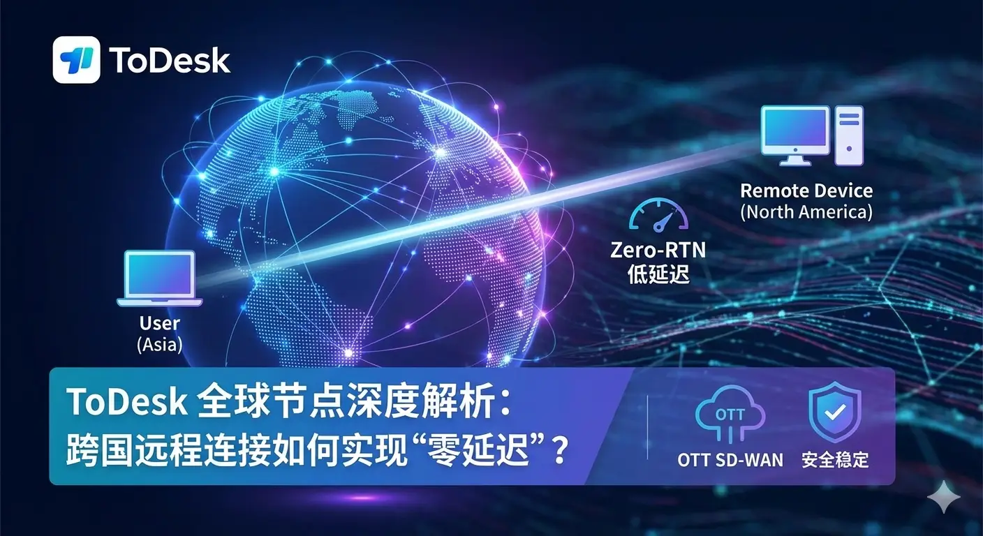 todesk全球节点如何连接