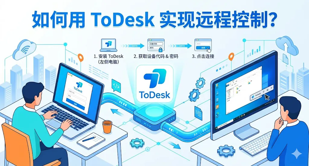 如何用 ToDesk 实现远程控制？